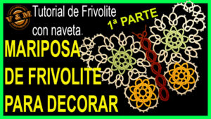 MARIPOSA DE FRIVOLITE PATRON PASO A PASO