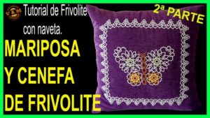 MARIPOSA DE FRIVOLITE PATRON PASO A PASO