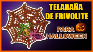 telaraña Halloween de frivolite