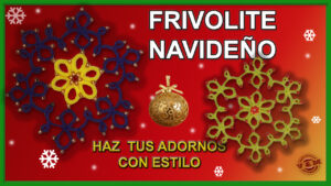 estrella de frivolite navidad