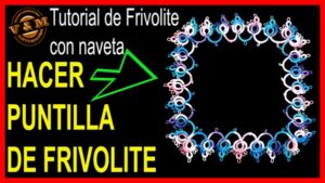 PUJNTILLA DE FRIVOLITE PATRON PASO A PASO