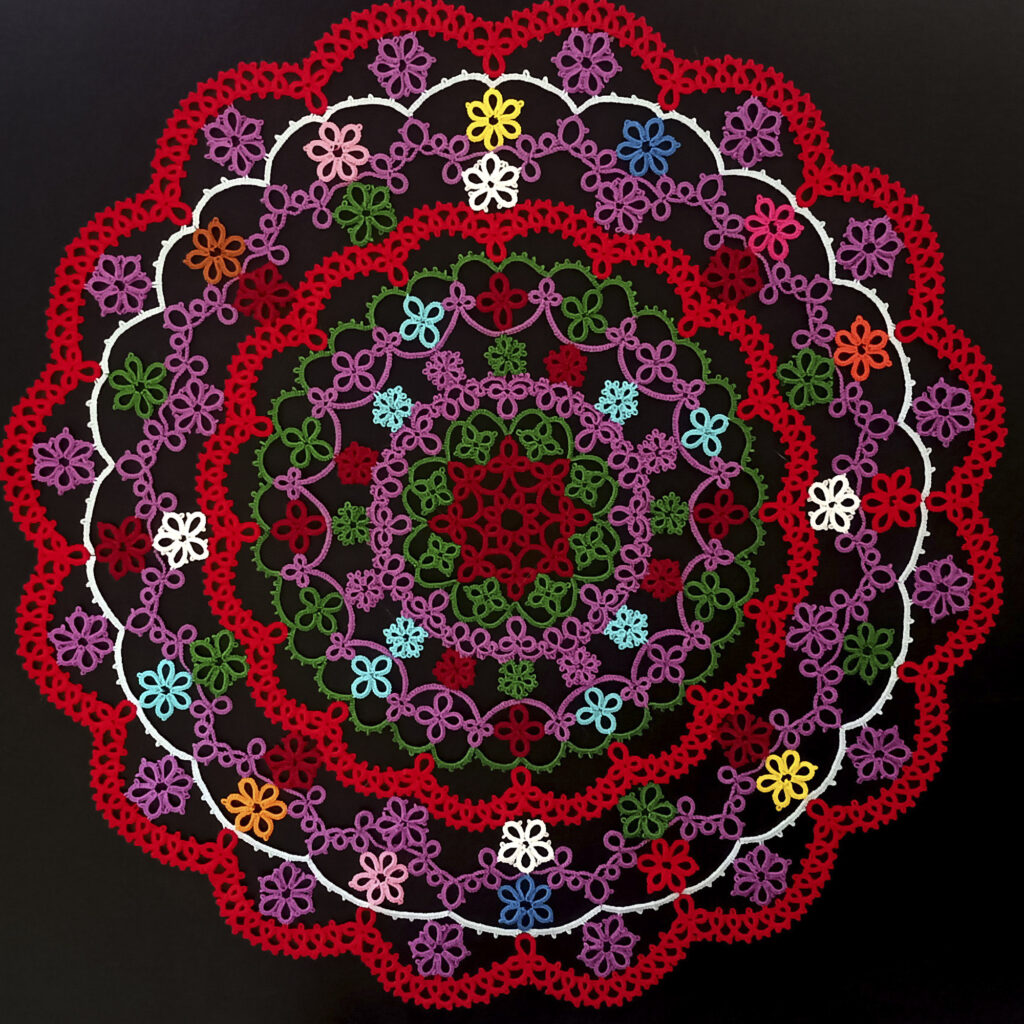 patrón de frivolité